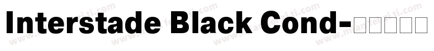 Interstade Black Cond字体转换